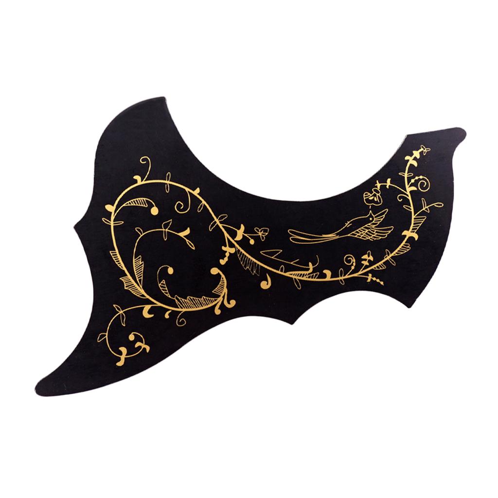 Folk Guitar Pickguard Scratch Plate for 40/41inch for Acoustic Guitar Black
