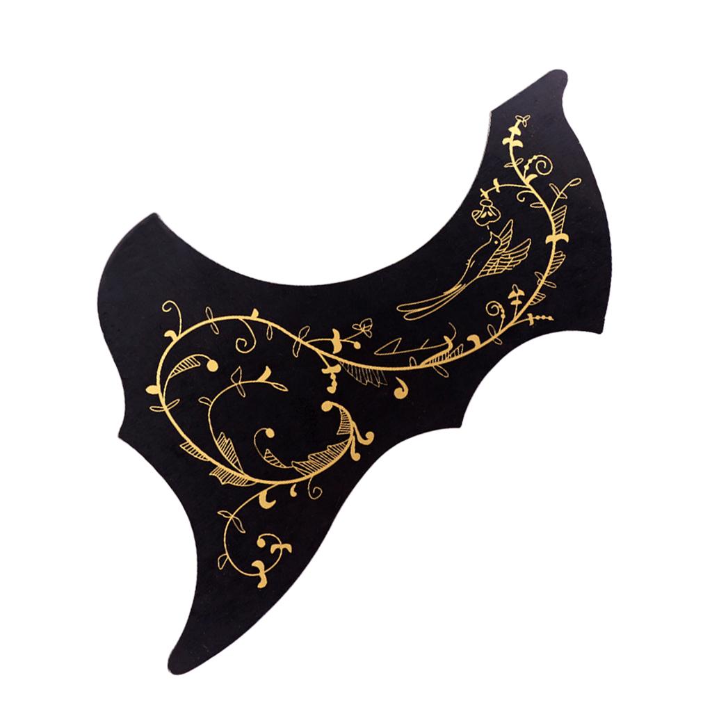 Folk Guitar Pickguard Scratch Plate for 40/41inch for Acoustic Guitar Black