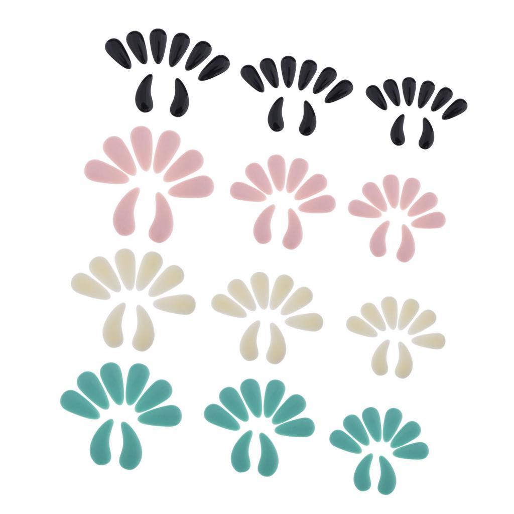 8pcs Plastic Guzheng Finger Picks Nails Set for Kids Children Beige L
