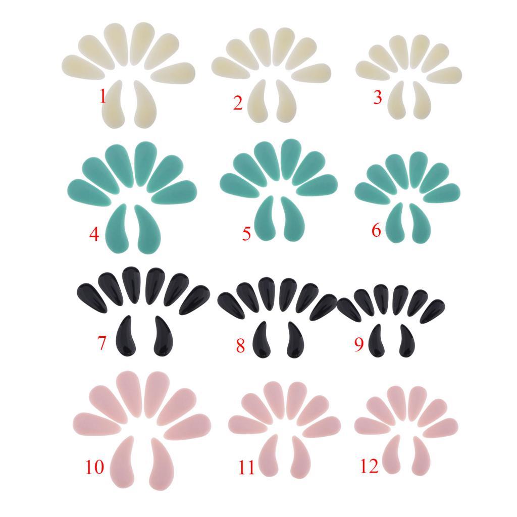 8pcs Plastic Guzheng Finger Picks Nails Set for Kids Children Beige L
