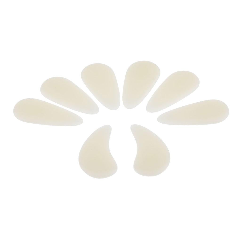 8pcs Plastic Guzheng Finger Picks Nails Set for Kids Children Beige S