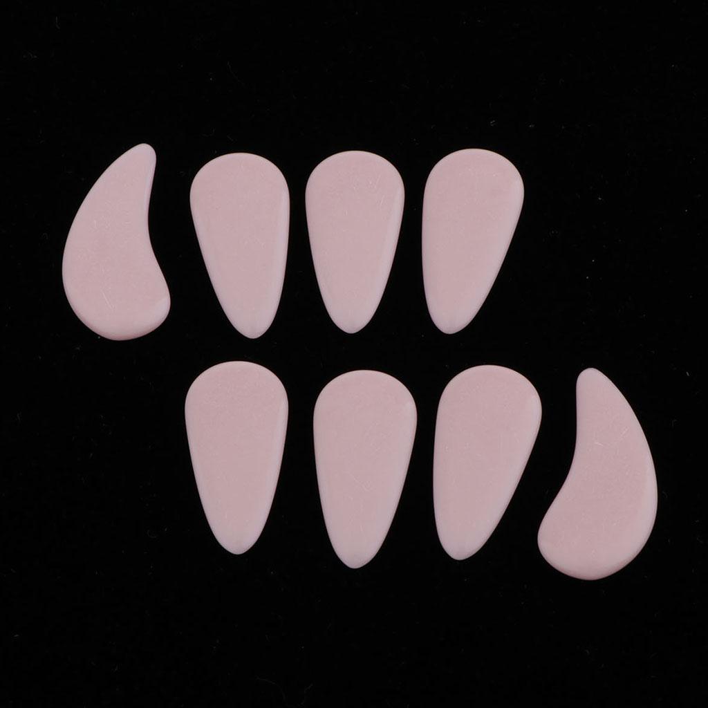 8pcs Plastic Guzheng Finger Picks Nails Set for Kids Children Pink S