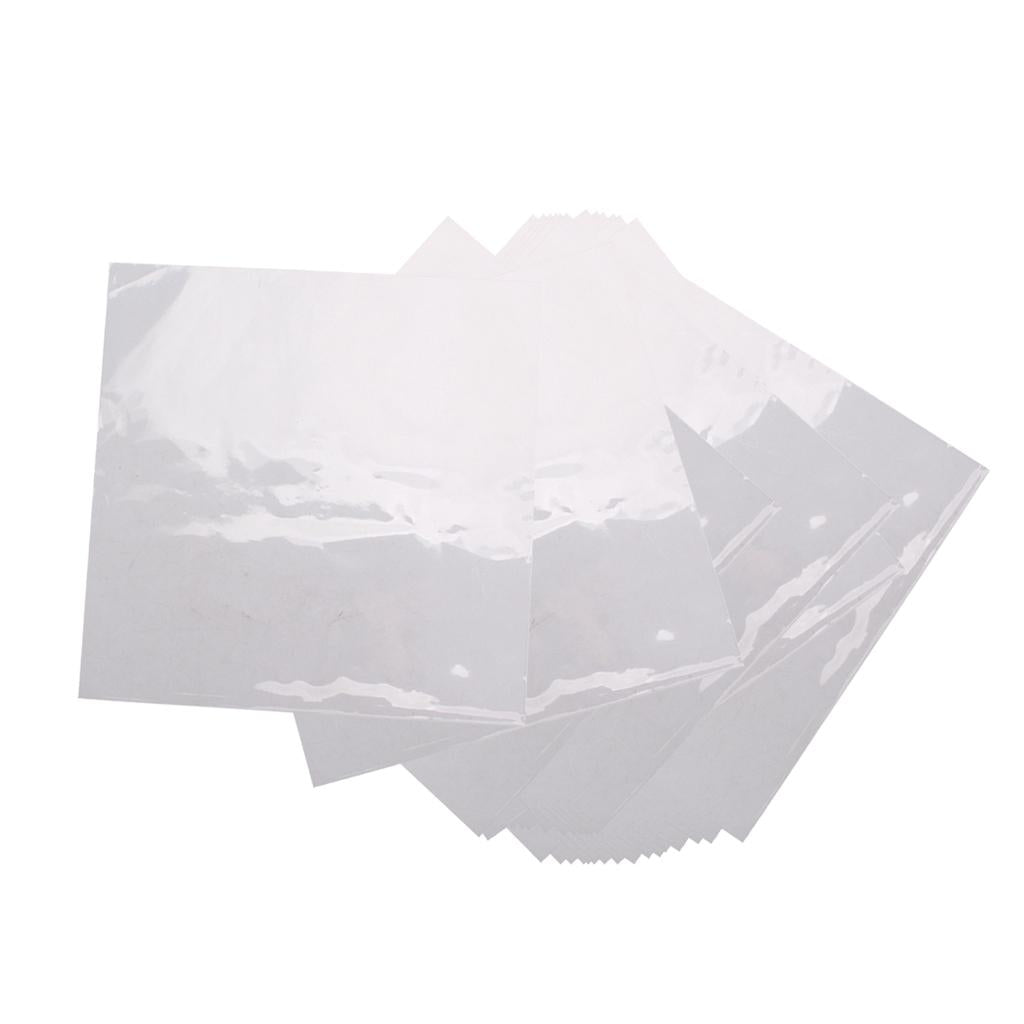 50pieces Plastic Record Sleeves Outer Clear for 12inch LP LD Storage Accs