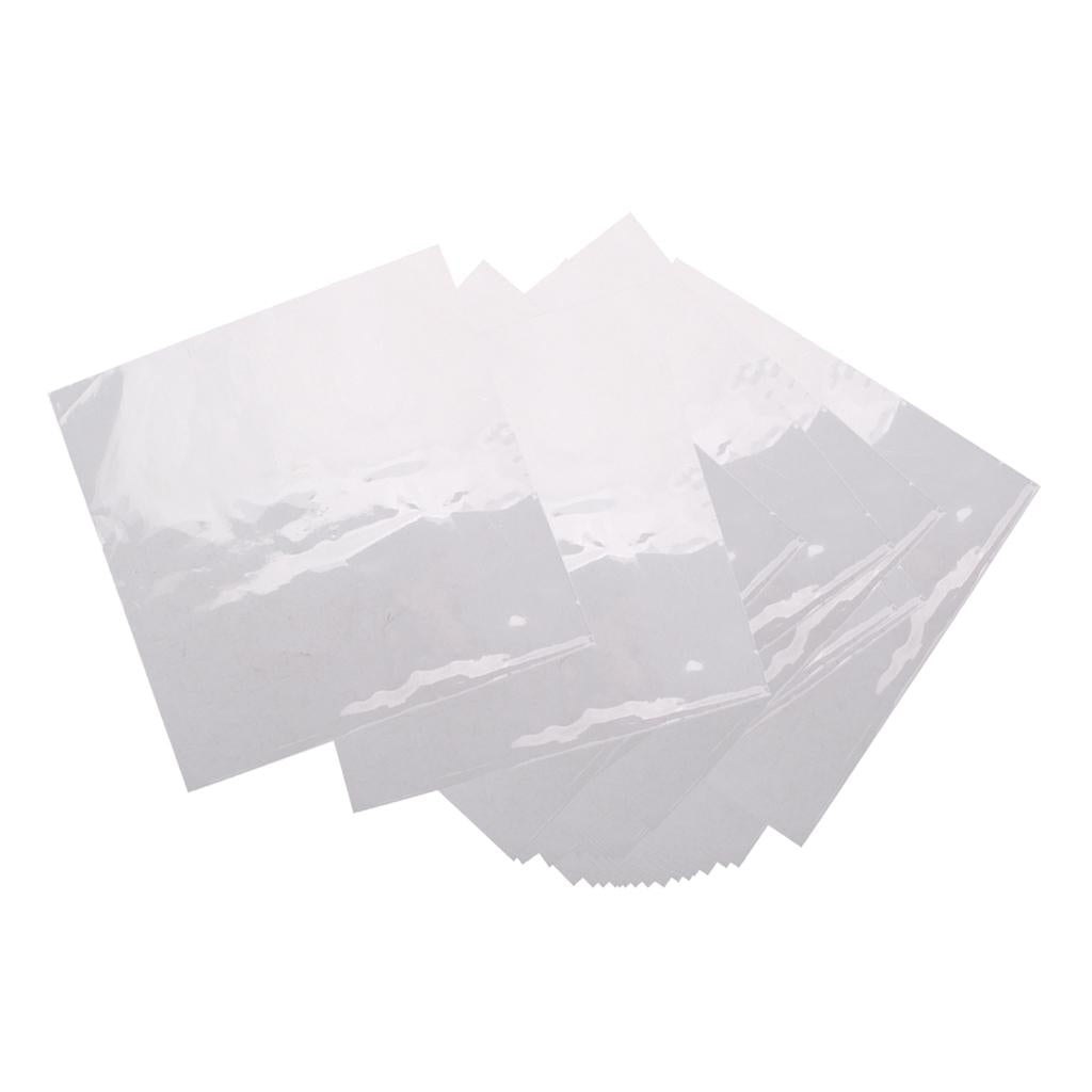 50pieces Plastic Record Sleeves Outer Clear for 12inch LP LD Storage Accs