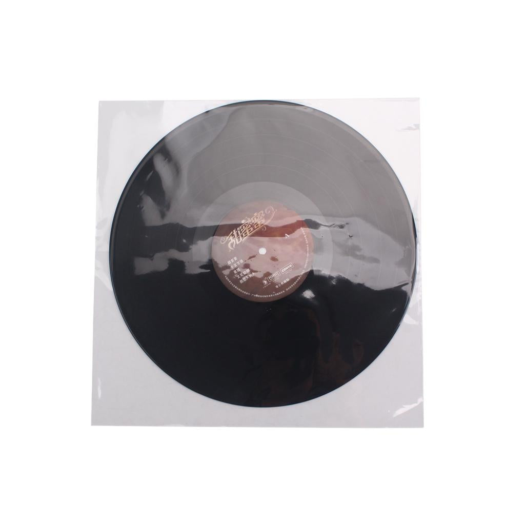 50pieces Plastic Record Sleeves Outer Clear for 12inch LP LD Storage Accs