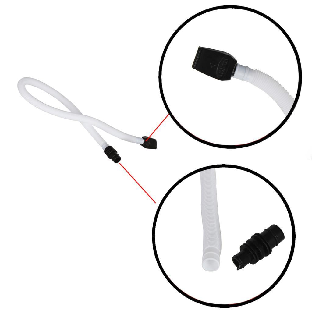 Long Plastic Flexible Melodica Pianica Tube with Mouthpiece Accessory Black