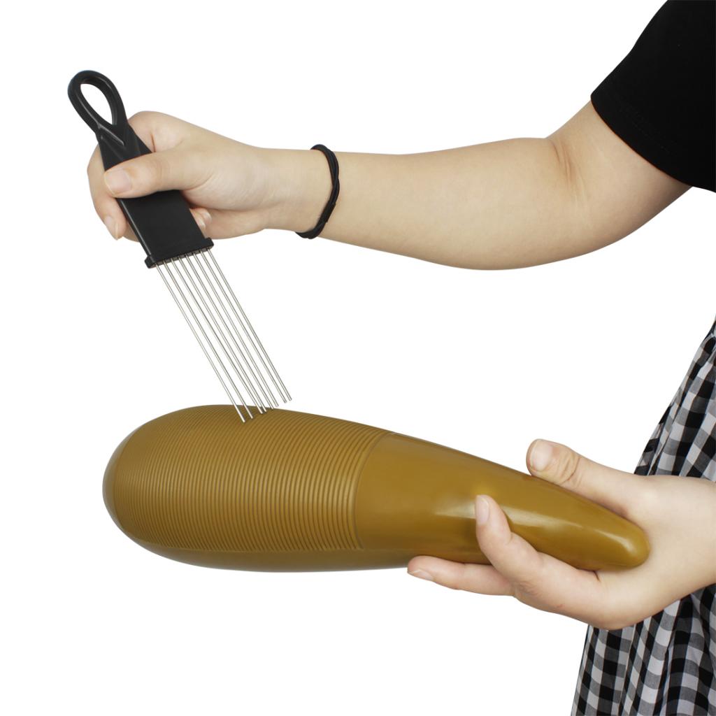 Plastic Guiro with Scraper Percussion Instrument