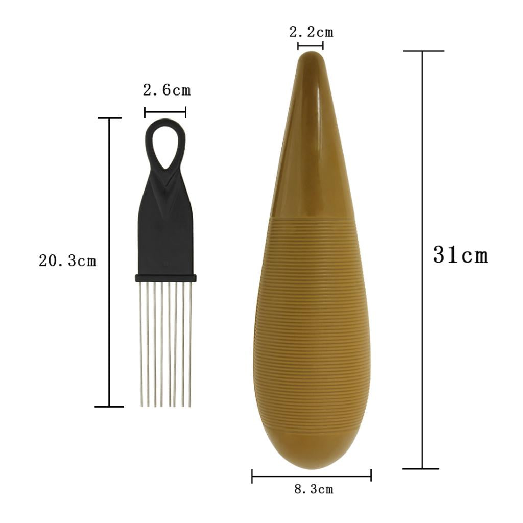 Plastic Guiro with Scraper Percussion Instrument