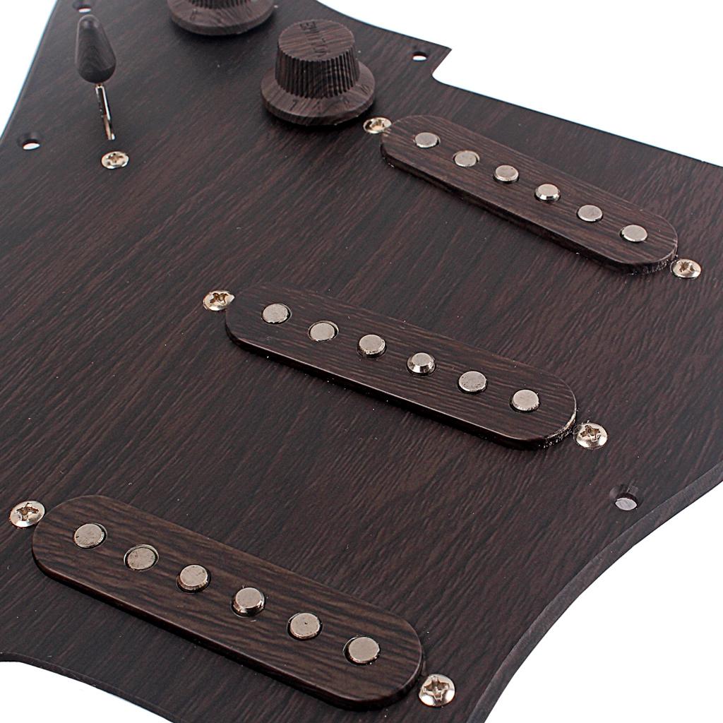 Electric Guitar Loaded Pickguard Scratch Plate for ST Electric Guitar Black