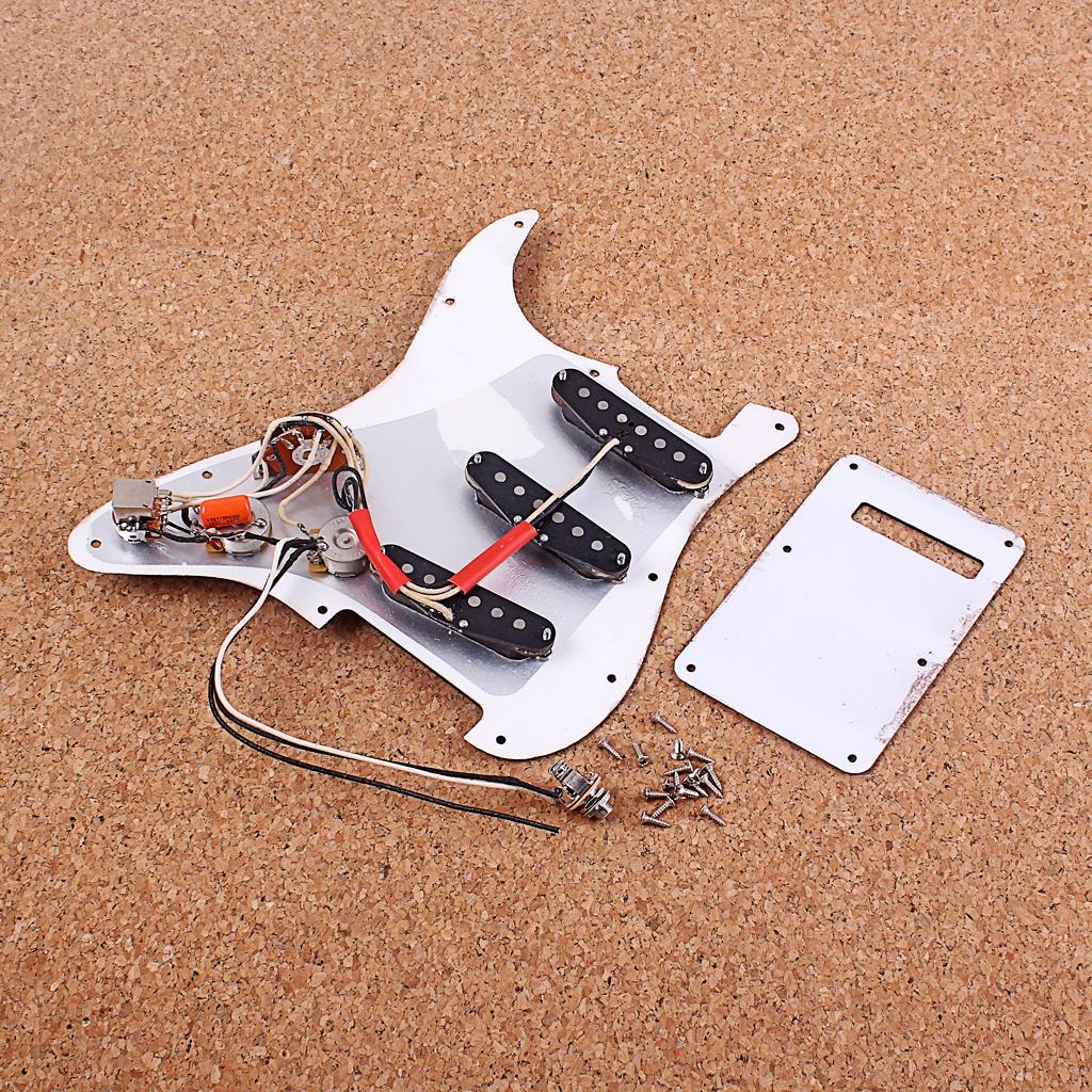 Electric Guitar Loaded Pickguard Scratch Plate for ST Electric Guitar Black