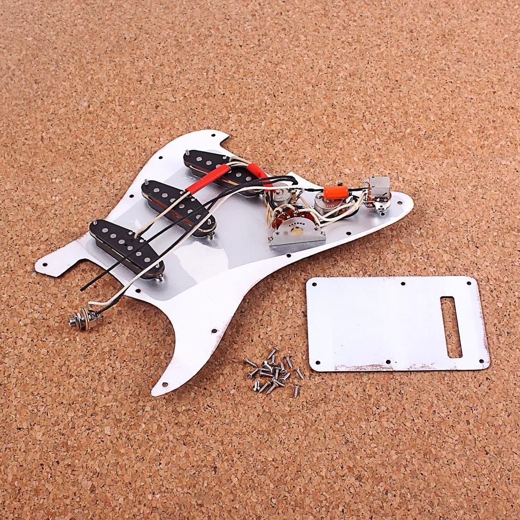 Electric Guitar Loaded Pickguard Scratch Plate for ST Electric Guitar Black
