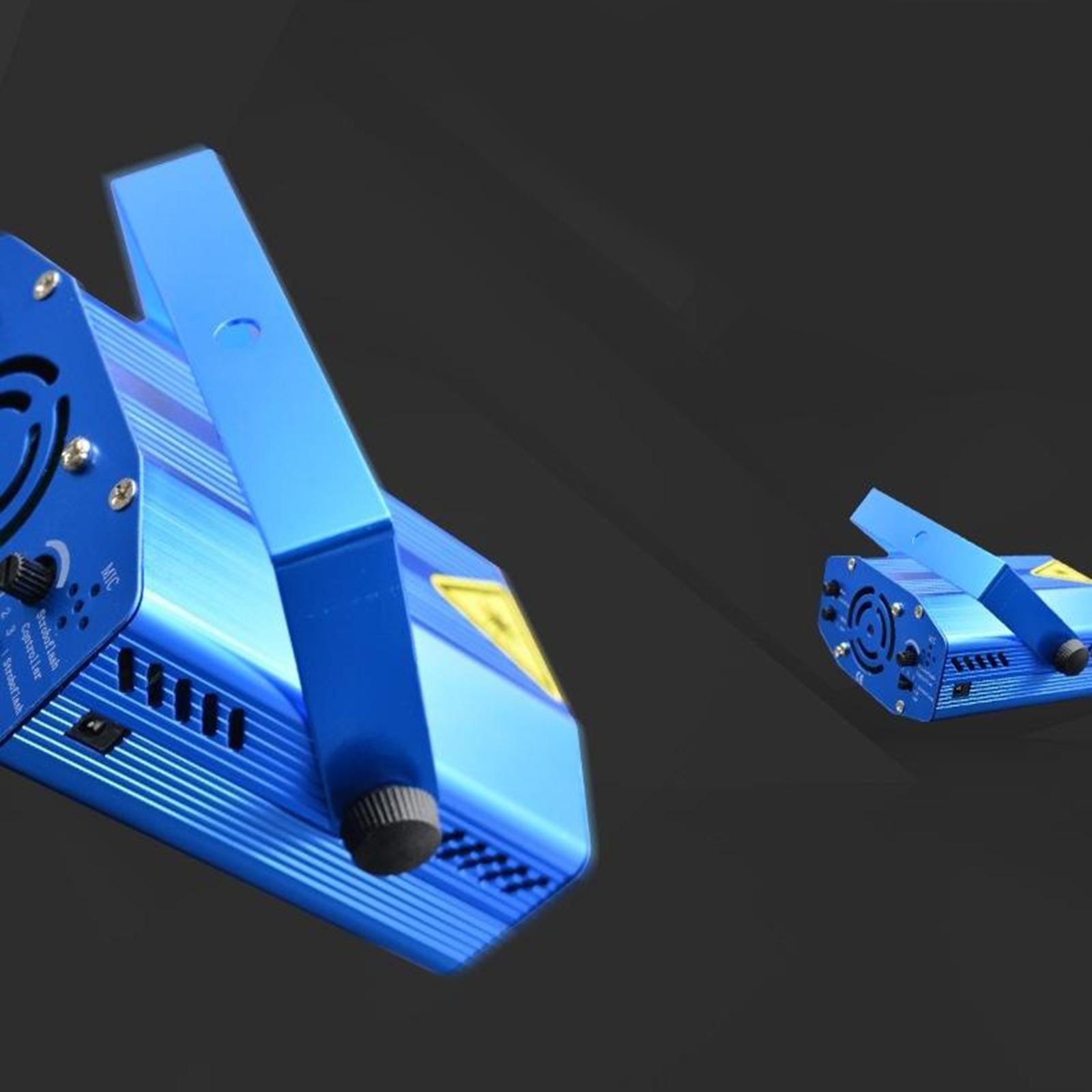 LED Disco Laser Sound Activated DJ Disco Strobe Projector Light Party Club