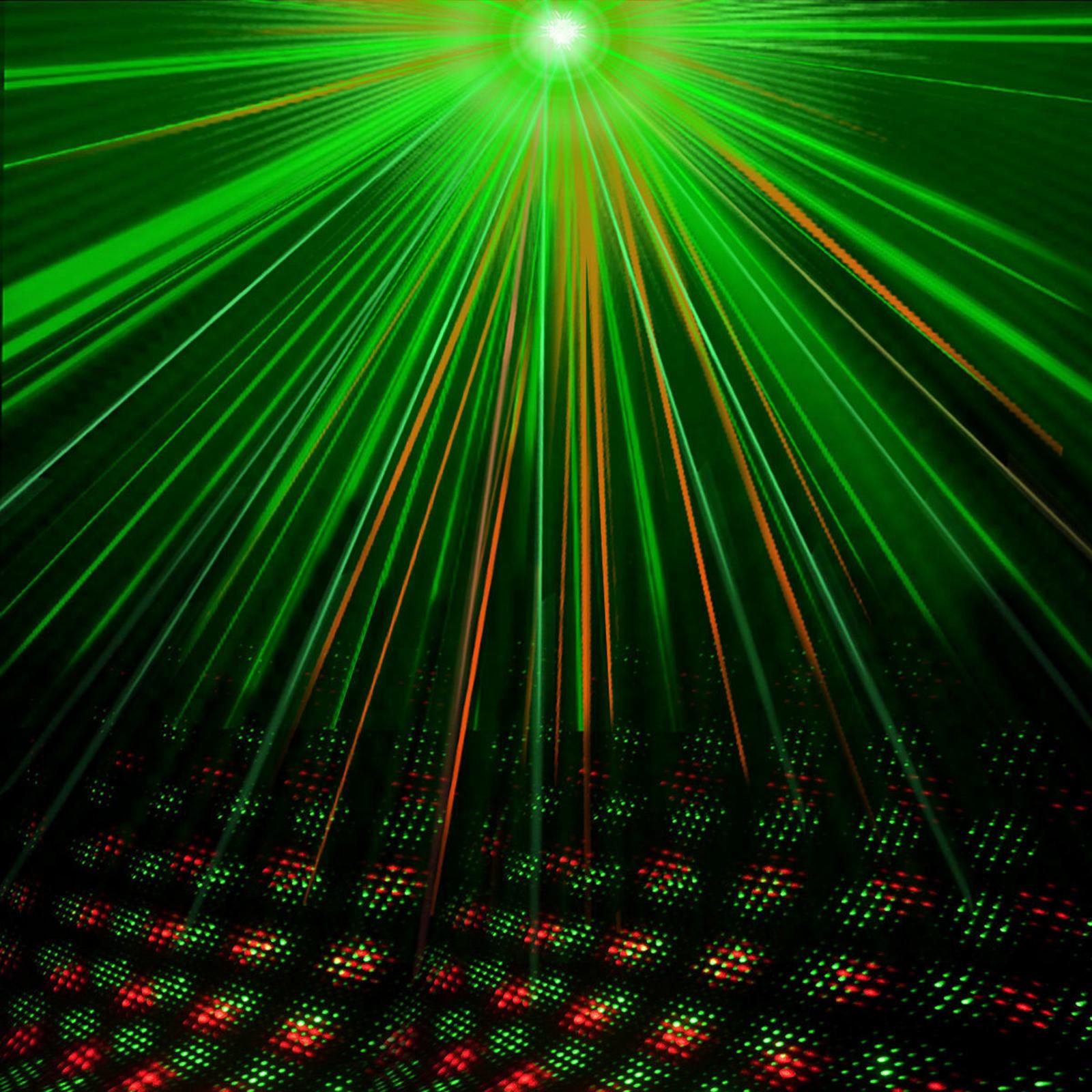 LED Disco Laser Sound Activated DJ Disco Strobe Projector Light Party Club