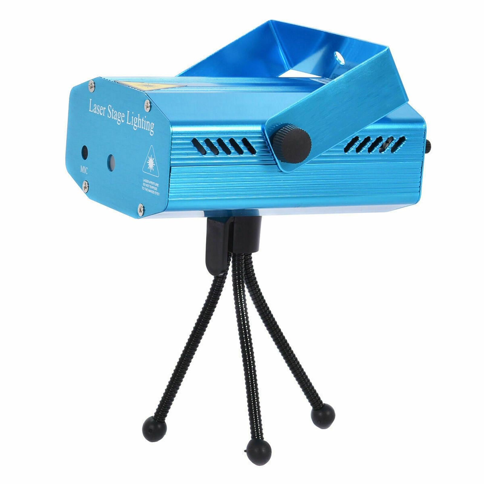 LED Disco Laser Sound Activated DJ Disco Strobe Projector Light Party Club