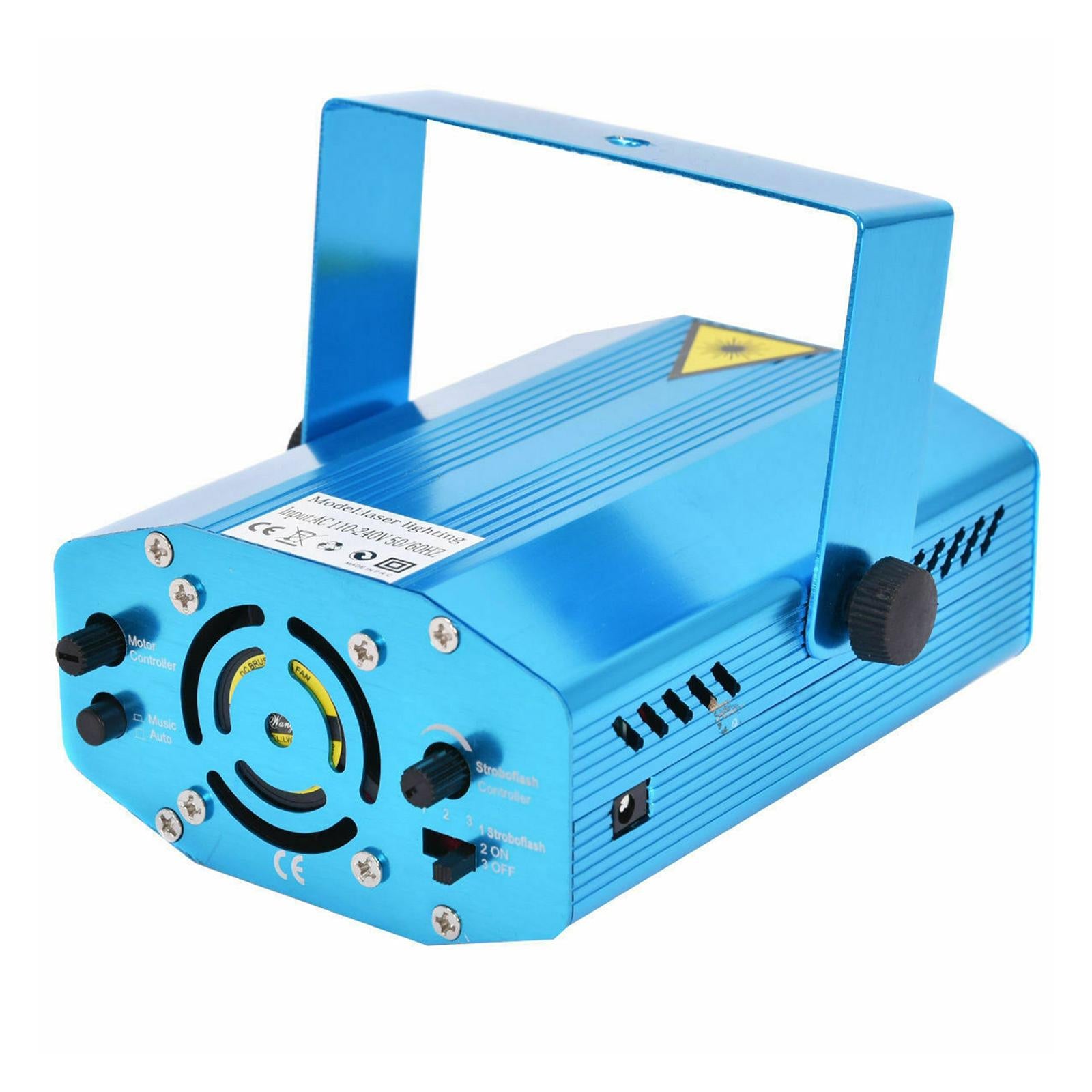 LED Disco Laser Sound Activated DJ Disco Strobe Projector Light Party Club