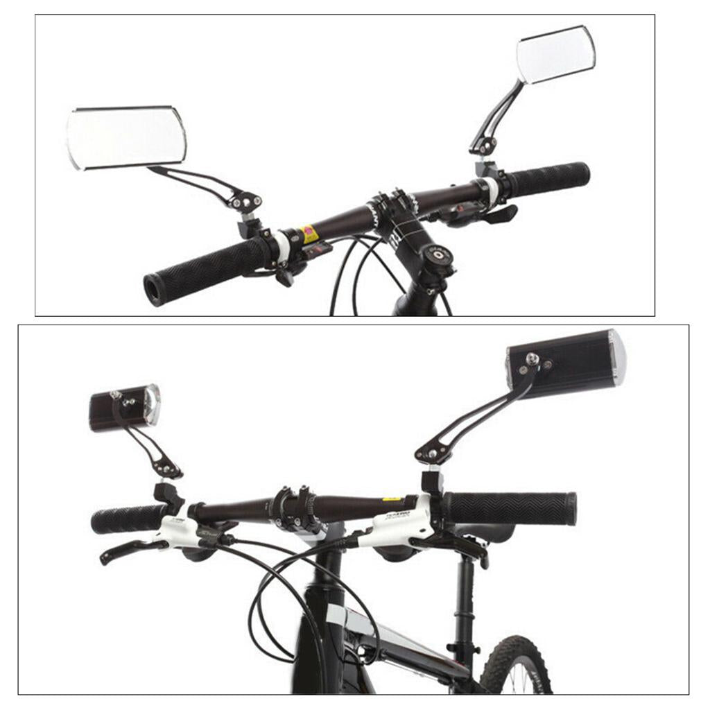 Handlebar Rear View Mirror Bike Bicycle Cycle Rotating MTB Road Riding Safe