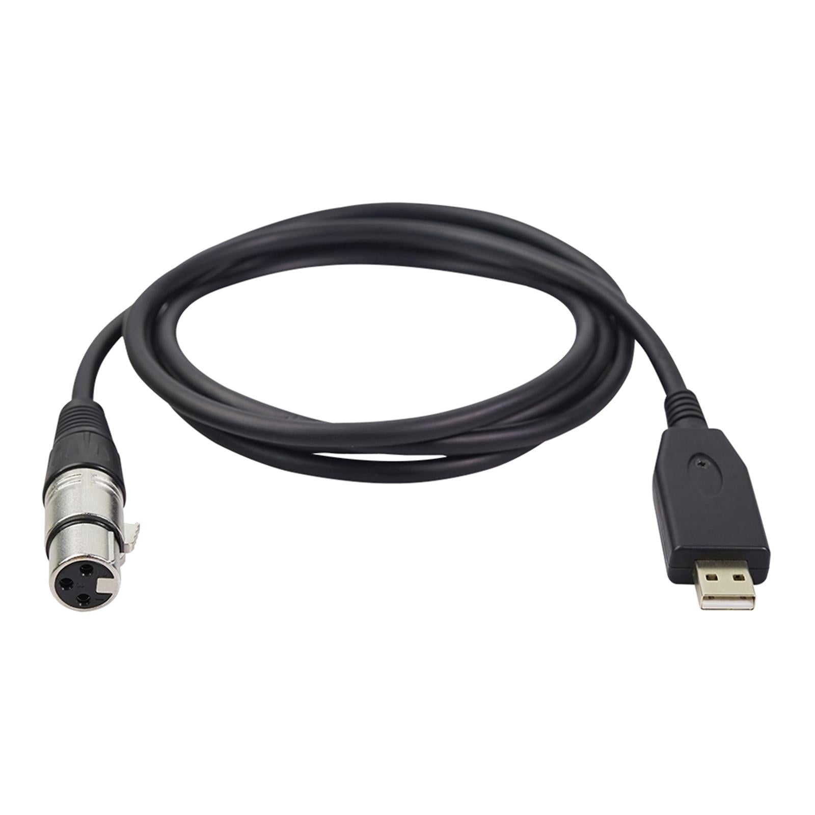 XLR Female to USB Audio Cable USB Converter Adapter for Microphone 10ft