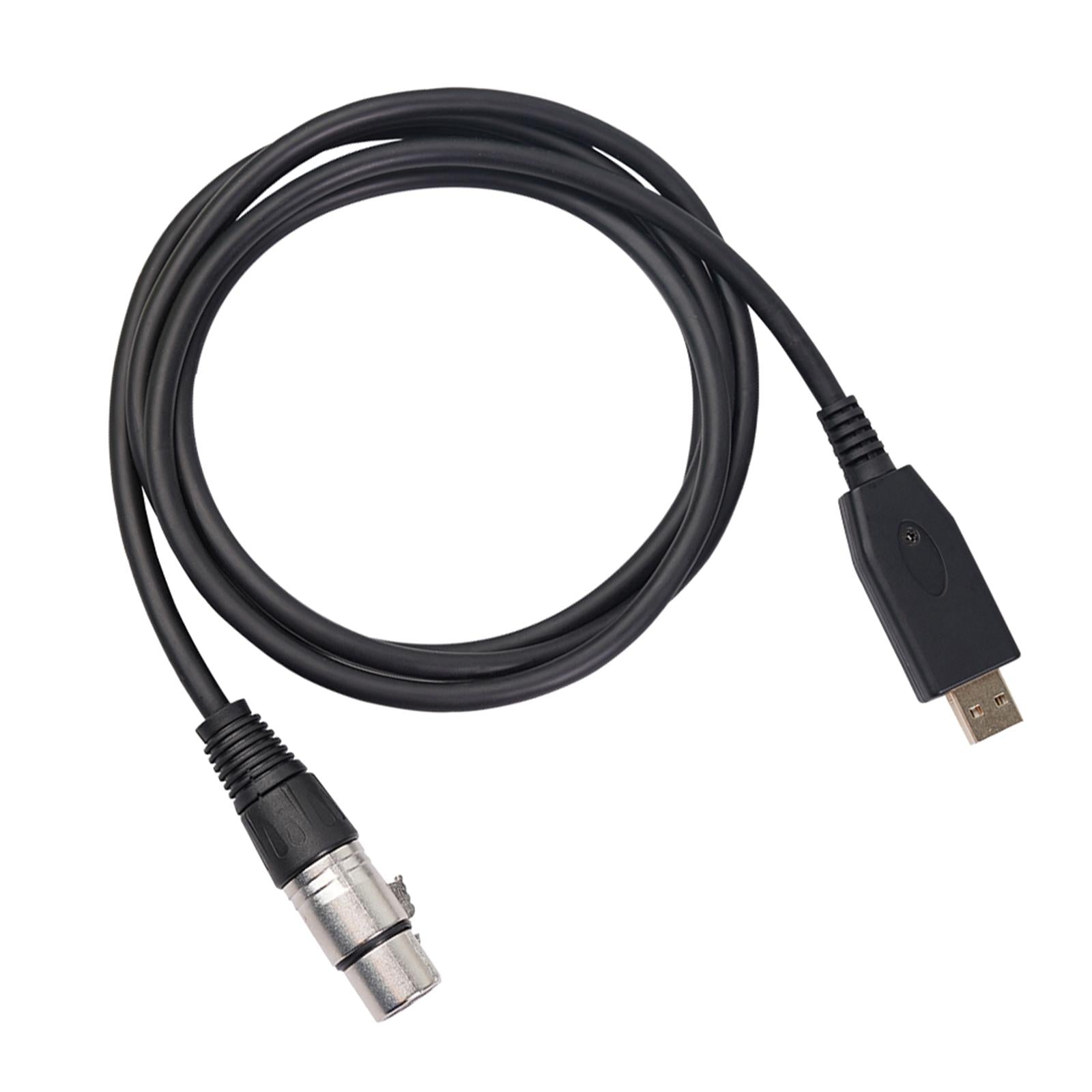 XLR Female to USB Audio Cable USB Converter Adapter for Microphone 10ft