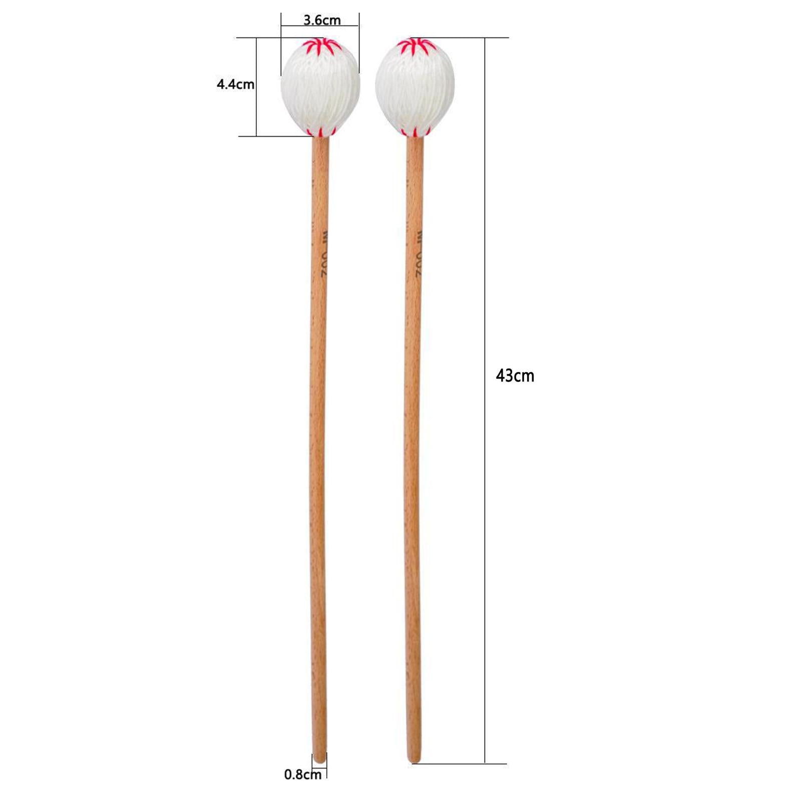 2x Marimba Mallets Beater Percussion Marimba Sticks