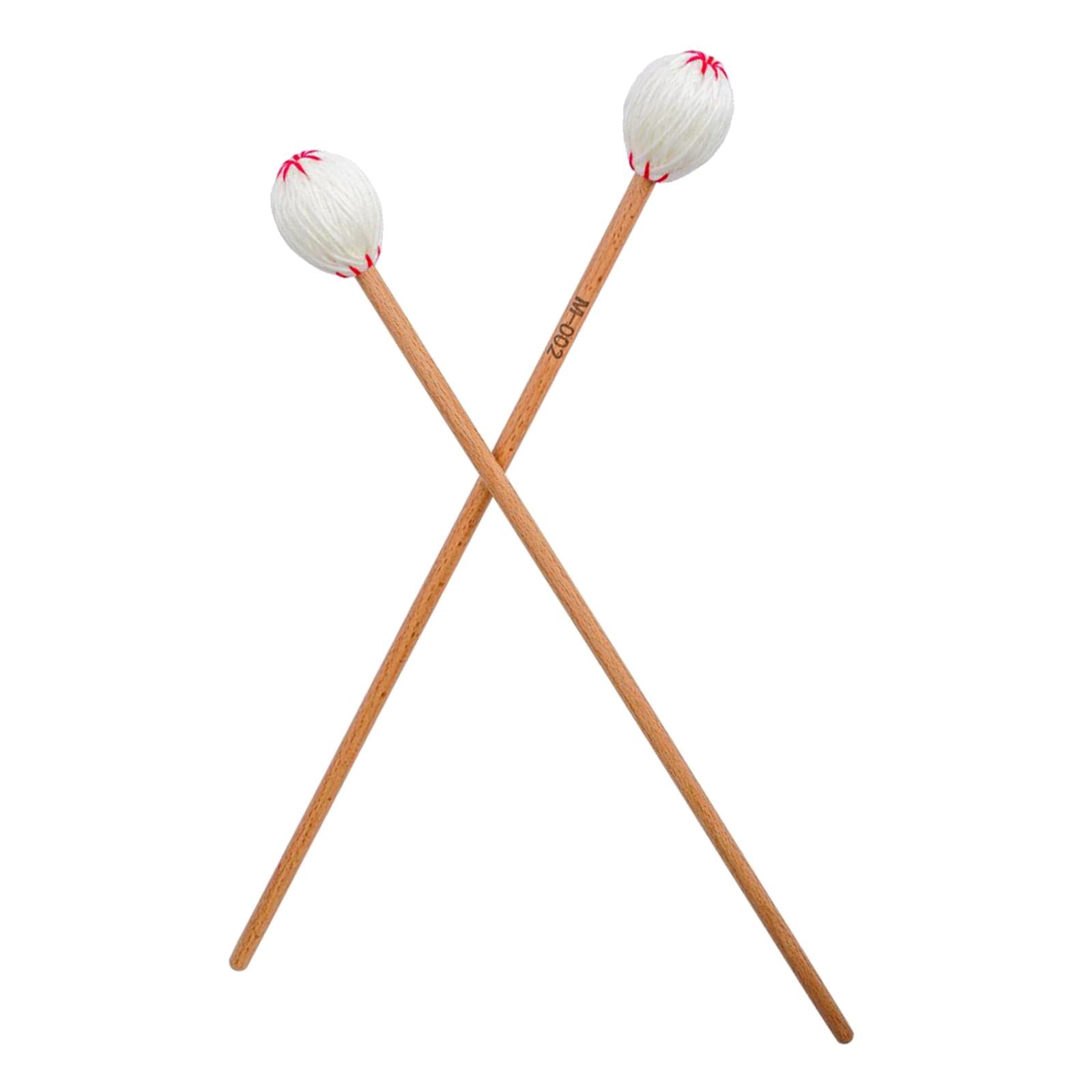 2x Marimba Mallets Beater Percussion Marimba Sticks