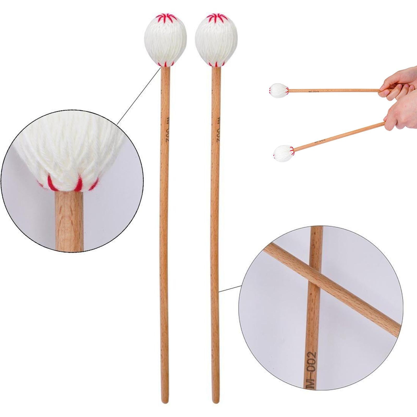 2x Marimba Mallets Beater Percussion Marimba Sticks