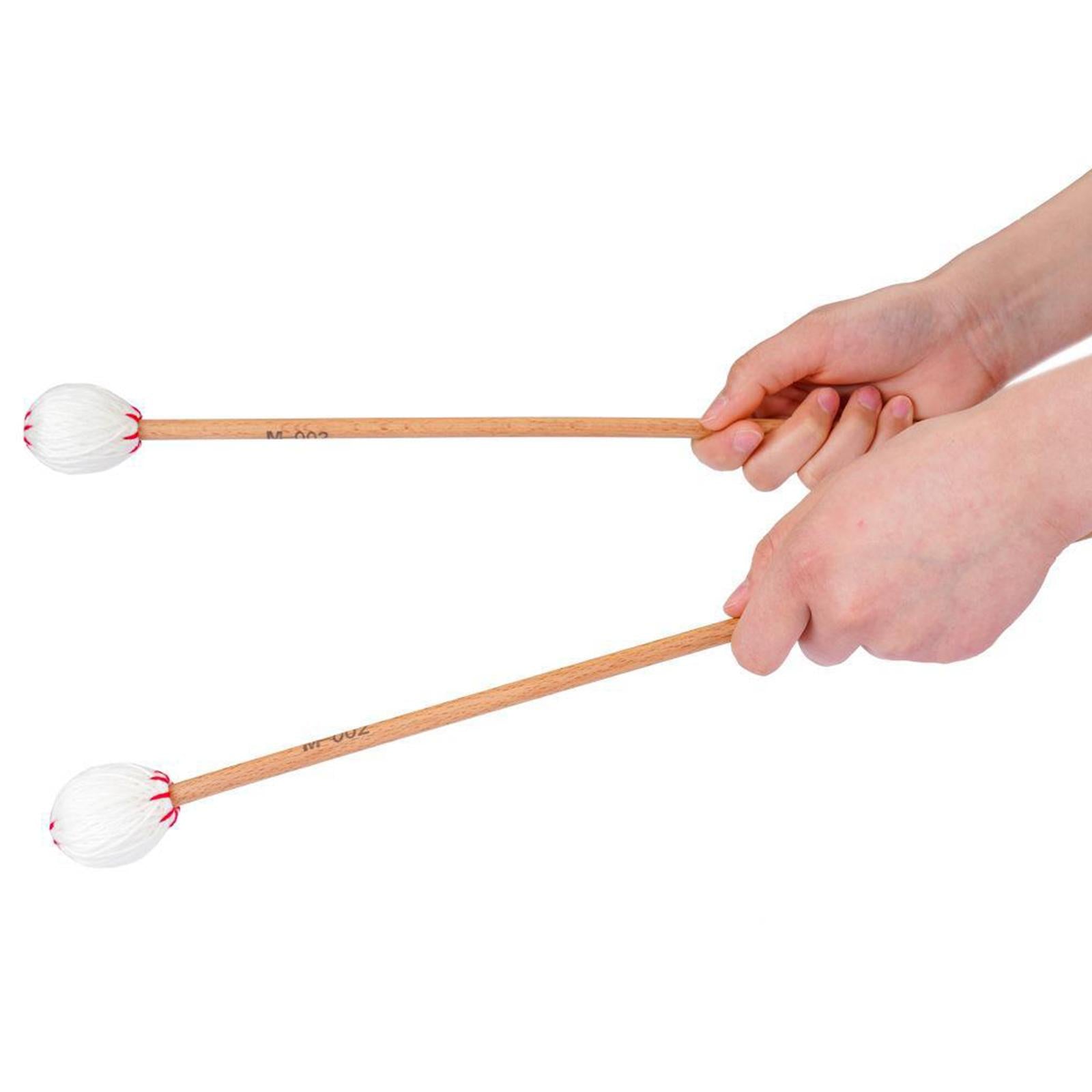 2x Marimba Mallets Beater Percussion Marimba Sticks