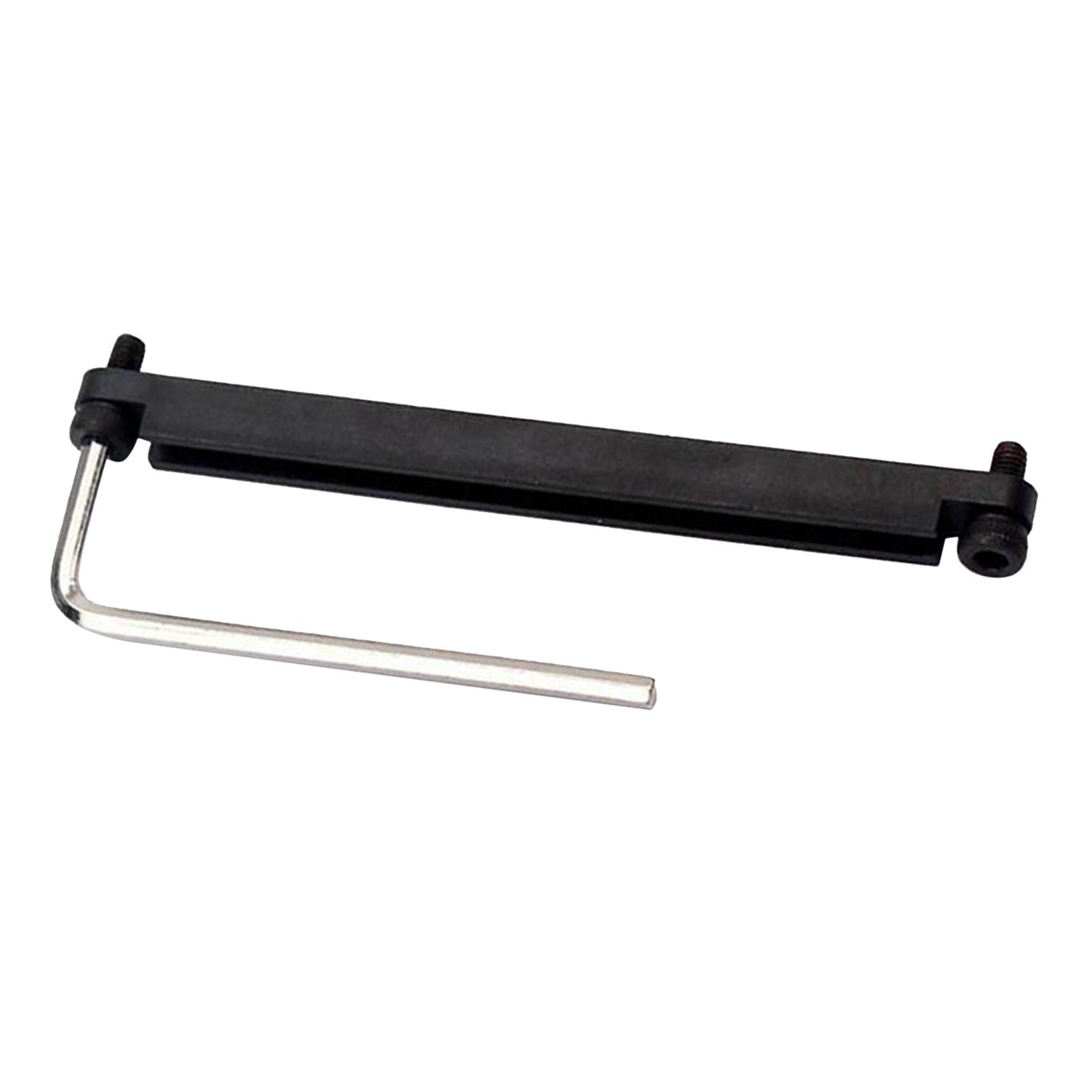 1PC Steel Guitar Bridge Adjust Saddle Rail Heighting Folk Guitar Replace Old black