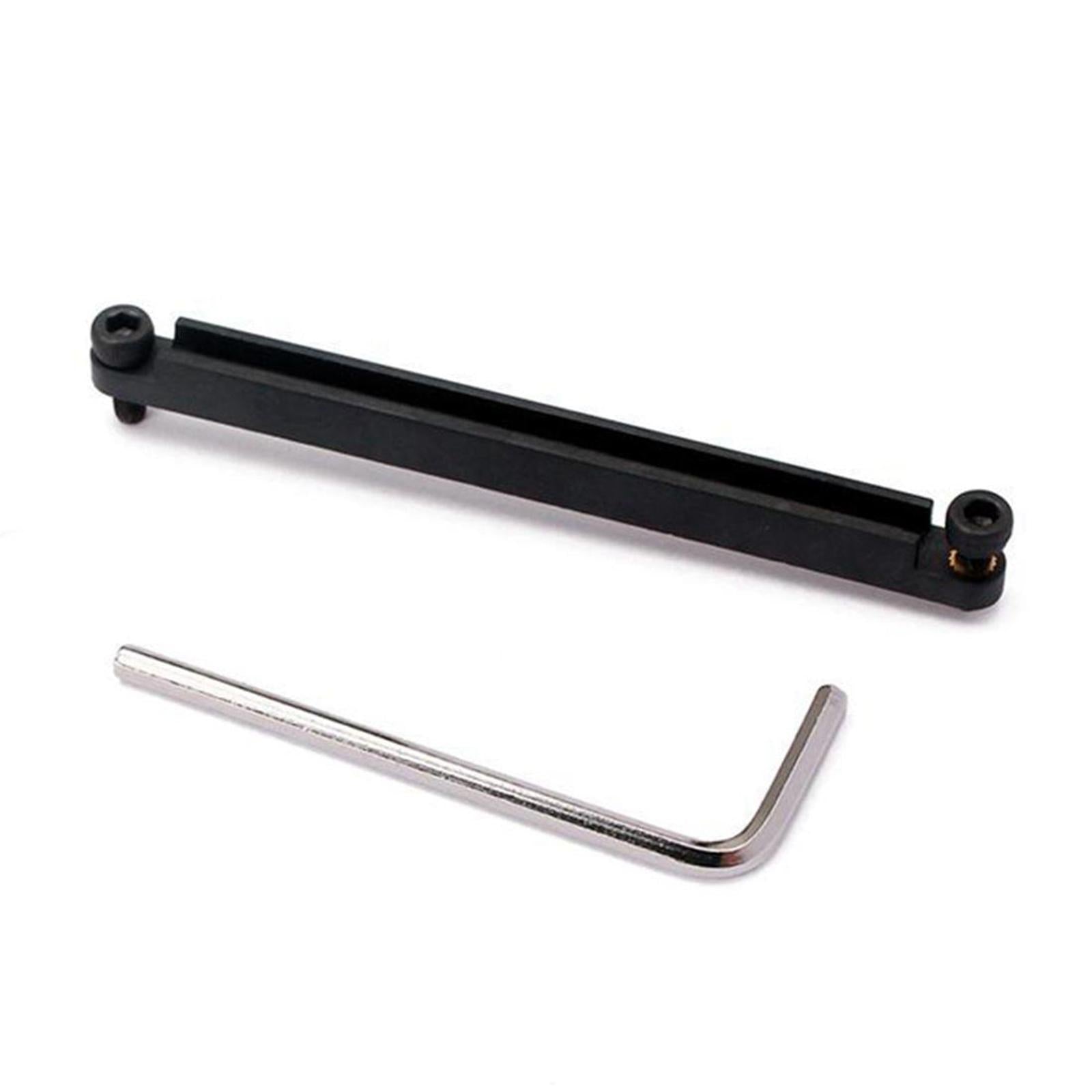 1PC Steel Guitar Bridge Adjust Saddle Rail Heighting Folk Guitar Replace Old black