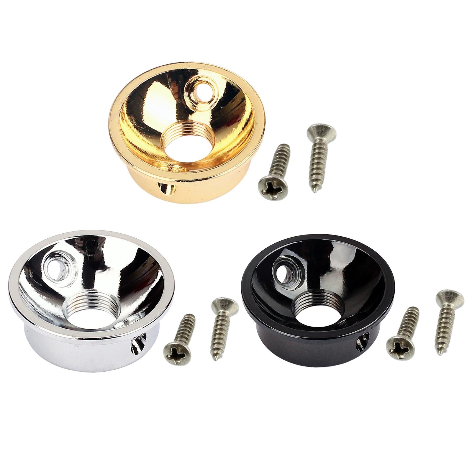 Electrosocket Jack Plate T-style Polished 3 Colors with Screws Parts Gold