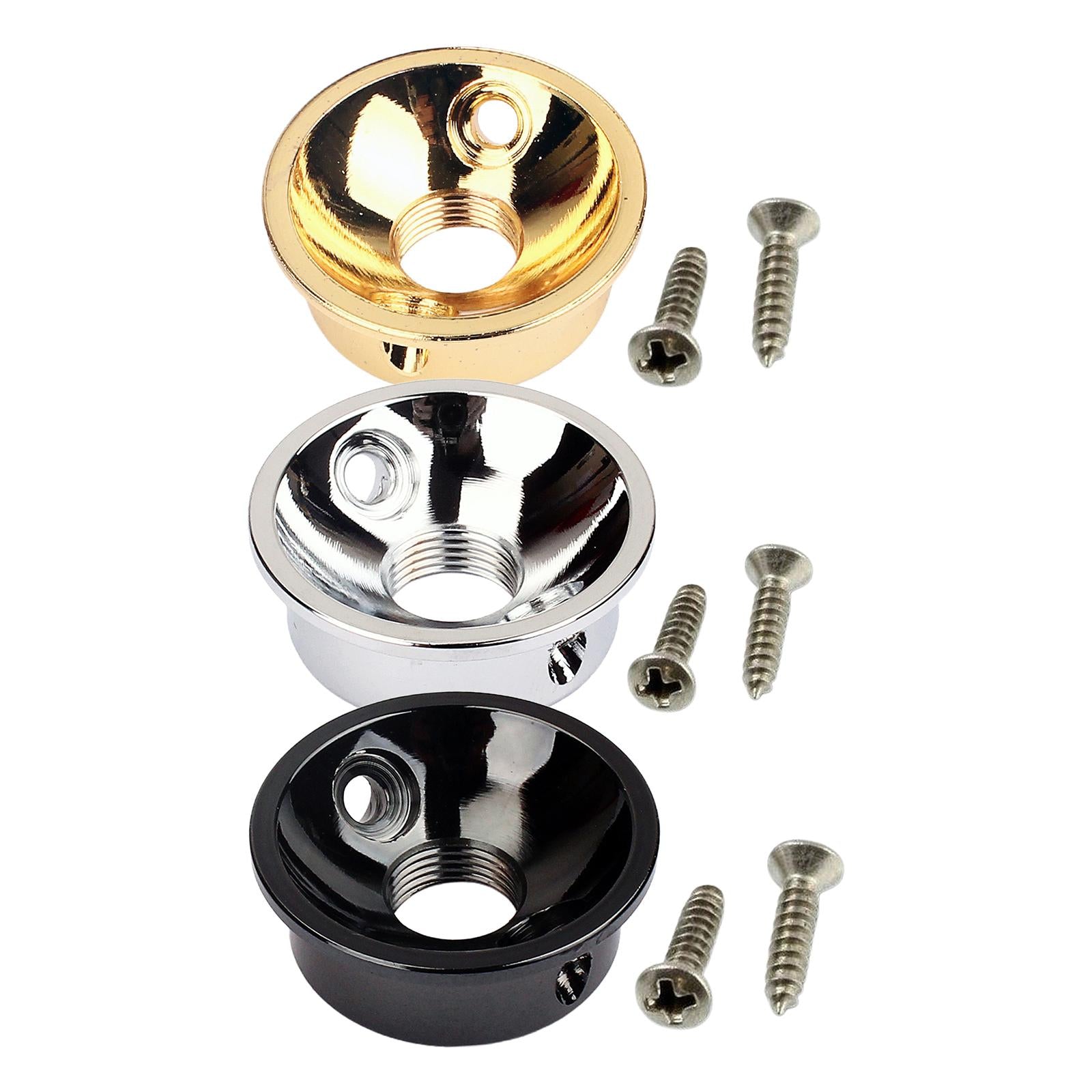 Electrosocket Jack Plate T-style Polished 3 Colors with Screws Parts Gold