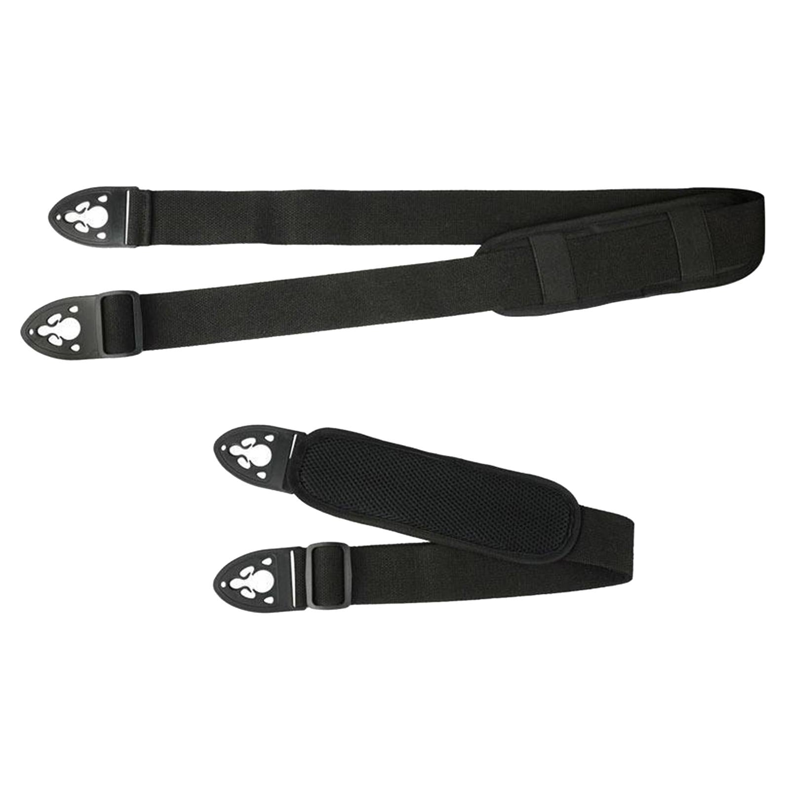 Electric Bass Adjustable Soft Guitar Strap Shoulder Pad Quick Lock 29 inch