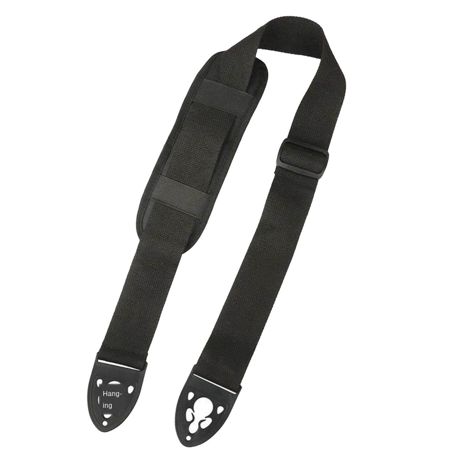 Electric Bass Adjustable Soft Guitar Strap Shoulder Pad Quick Lock 52 inch