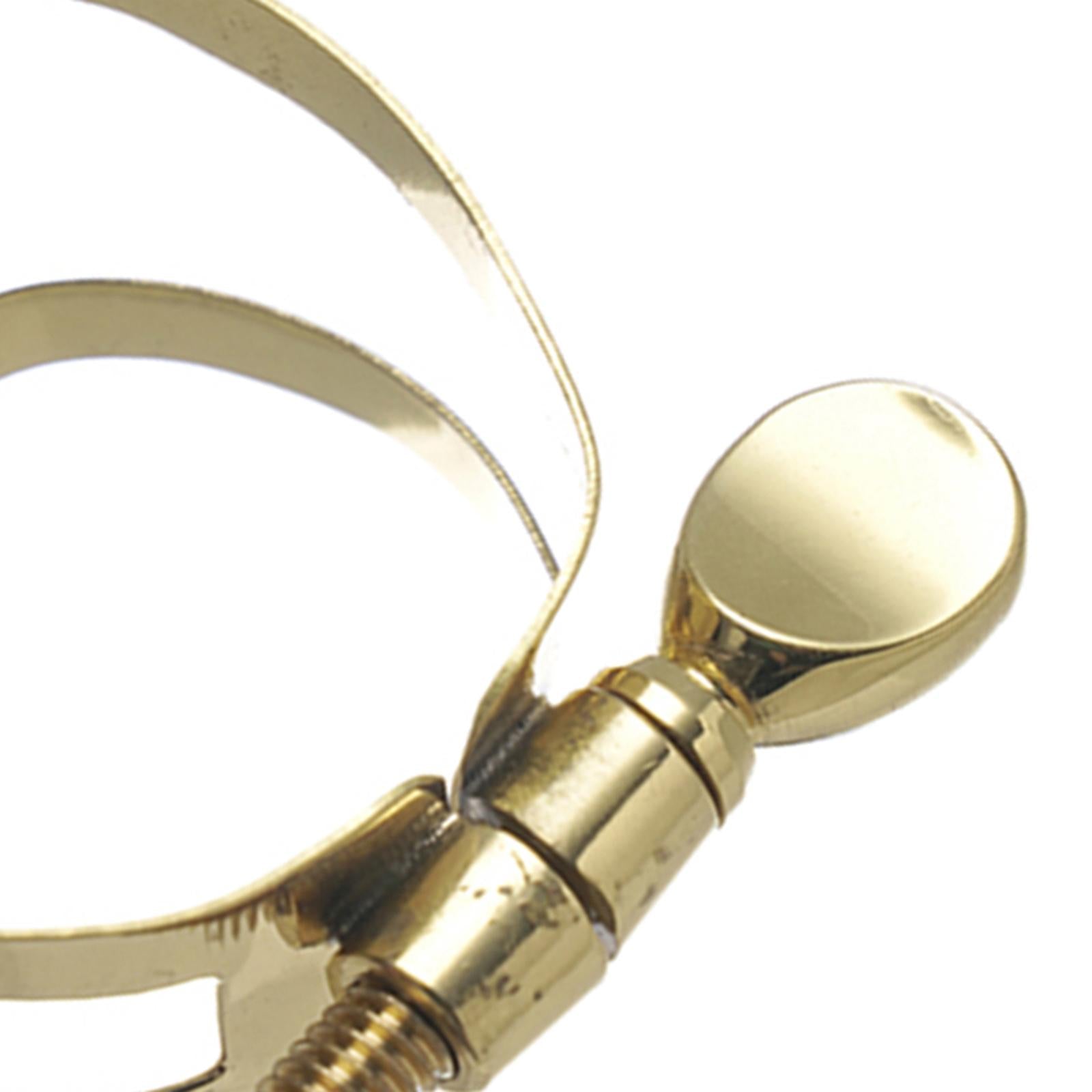 Prof Gold Plated Saxophone Sax Mouthpiece Zinc Alloy Ligature Tenor
