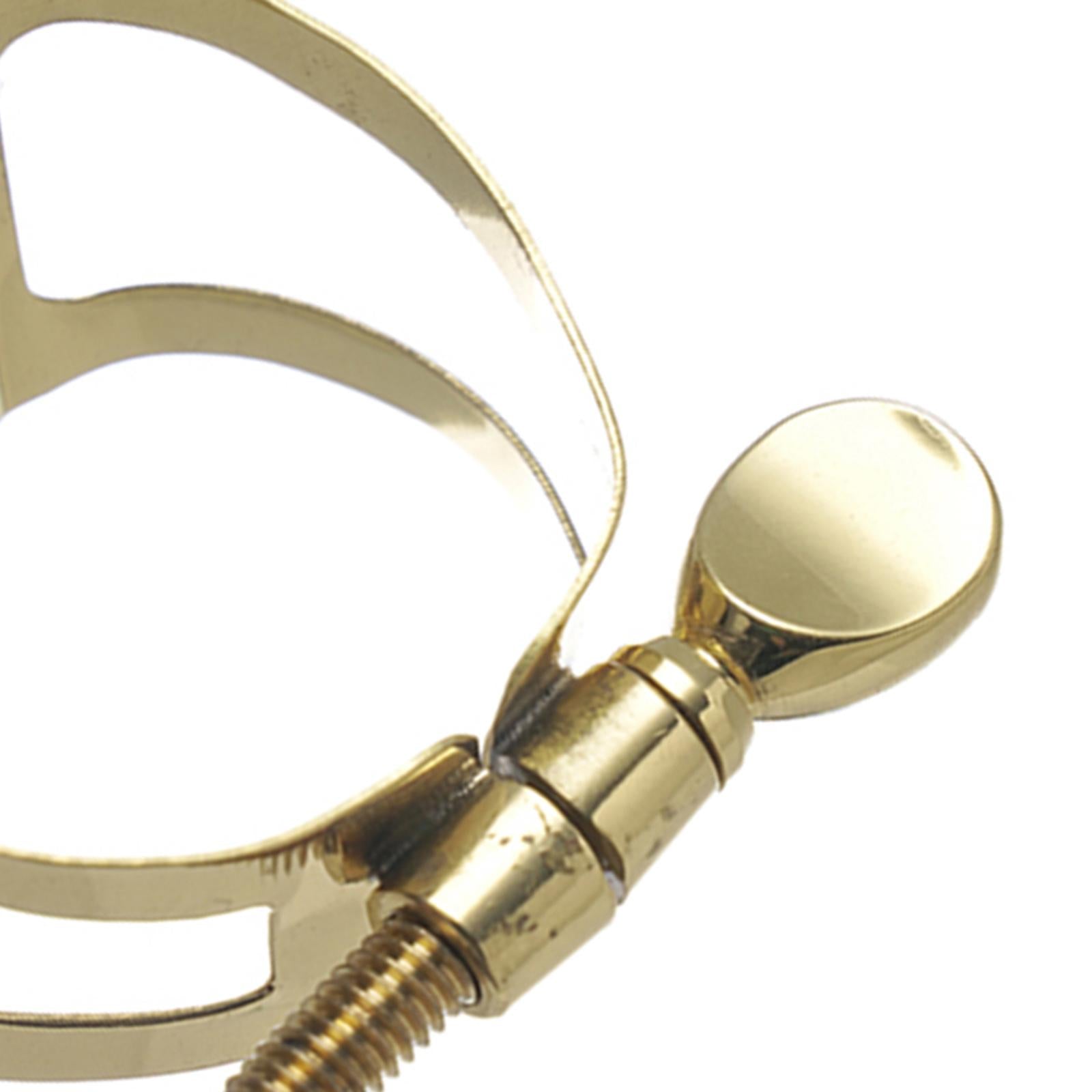 Prof Gold Plated Saxophone Sax Mouthpiece Zinc Alloy Ligature Alto 1 Screw