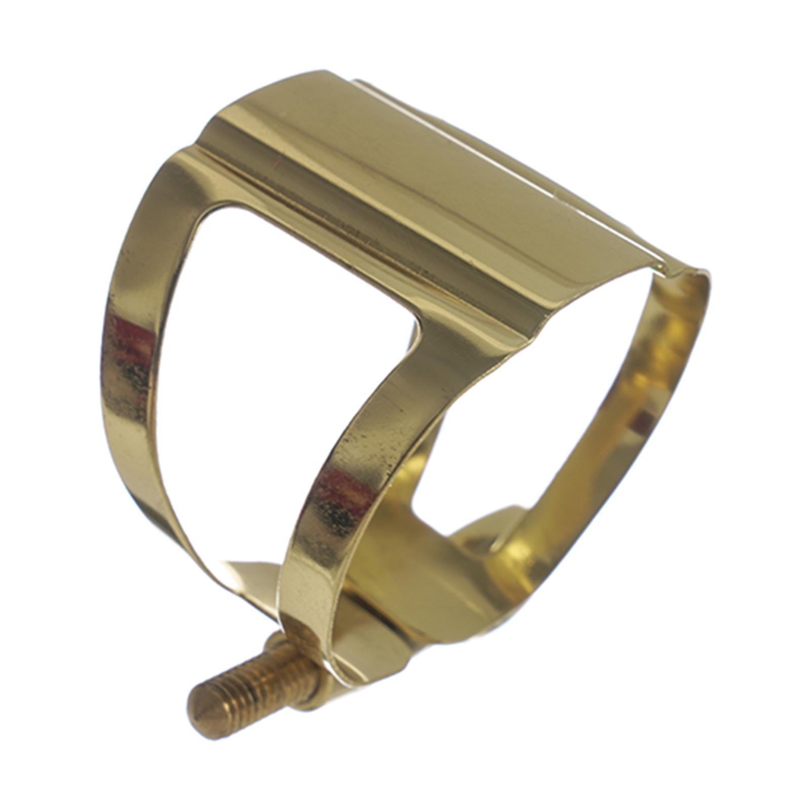 Prof Gold Plated Saxophone Sax Mouthpiece Zinc Alloy Ligature Alto 1 Screw