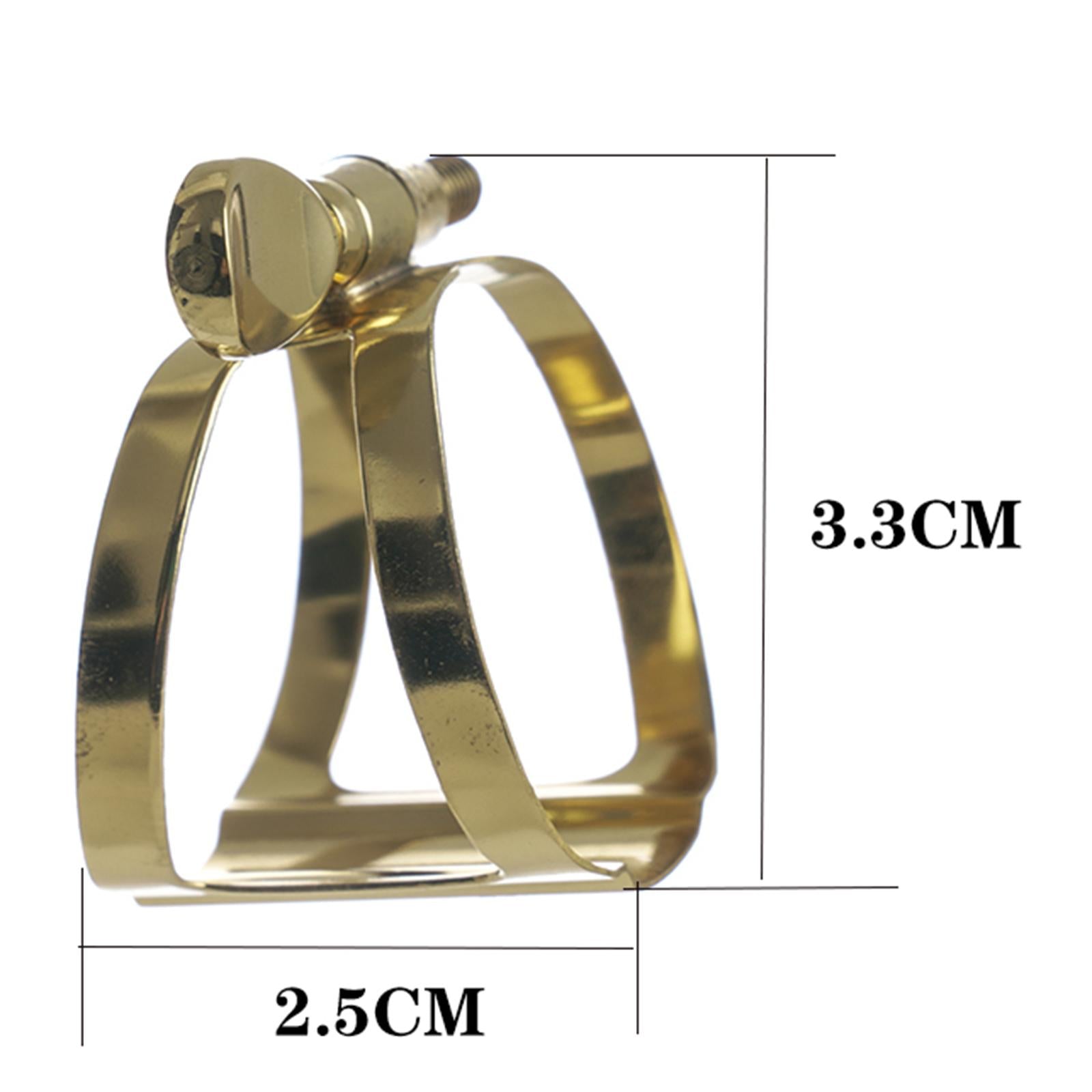 Prof Gold Plated Saxophone Sax Mouthpiece Zinc Alloy Ligature Soprano