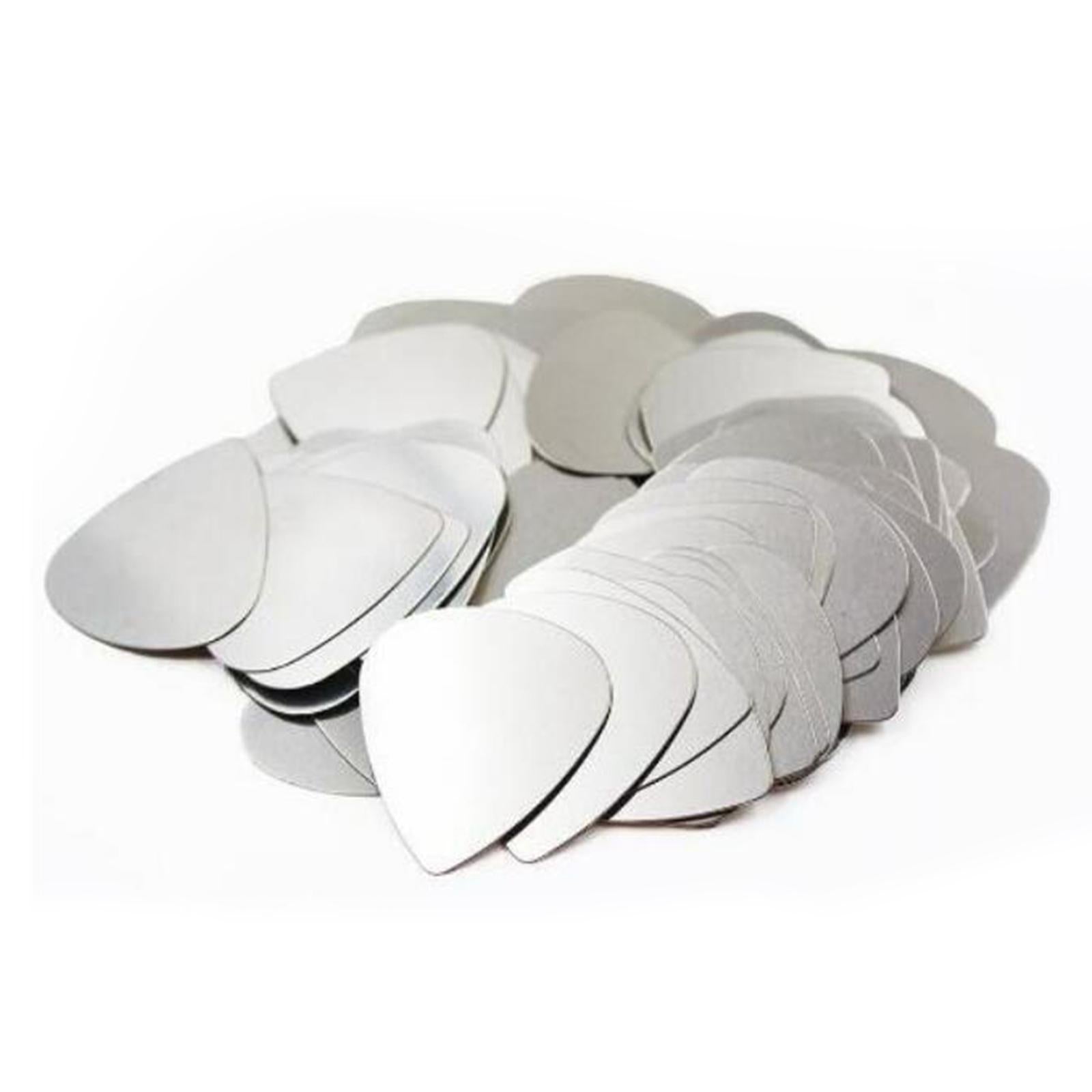 Stainless Steel Guitar Picks 0.3mm Thin Bass Pick Big Heart-shaped