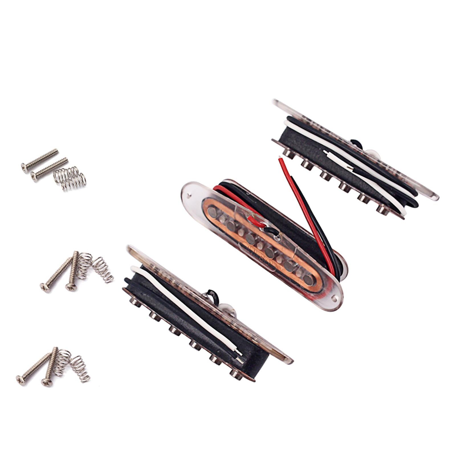 3x Vintage Tone Alnico V Single Coil Pickups Set for ST Style Guitar Accs