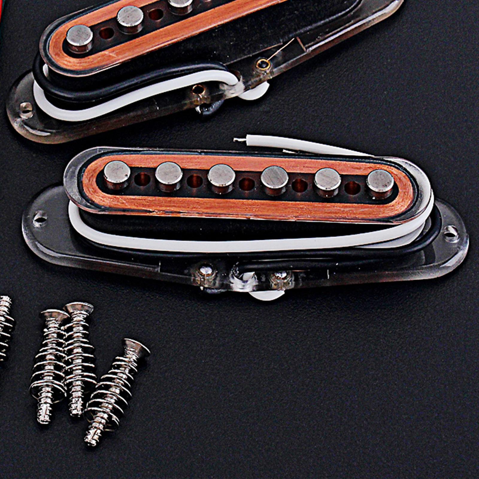 3x Vintage Tone Alnico V Single Coil Pickups Set for ST Style Guitar Accs