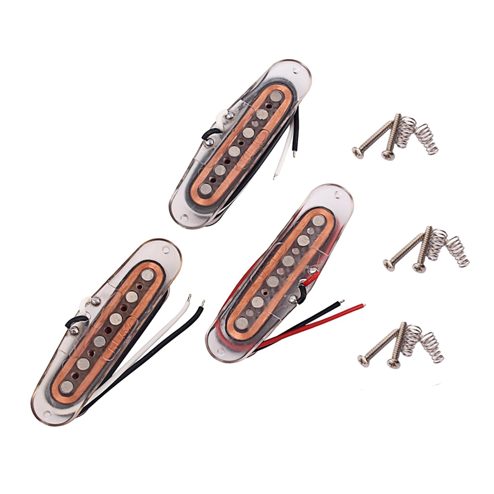 3x Vintage Tone Alnico V Single Coil Pickups Set for ST Style Guitar Accs