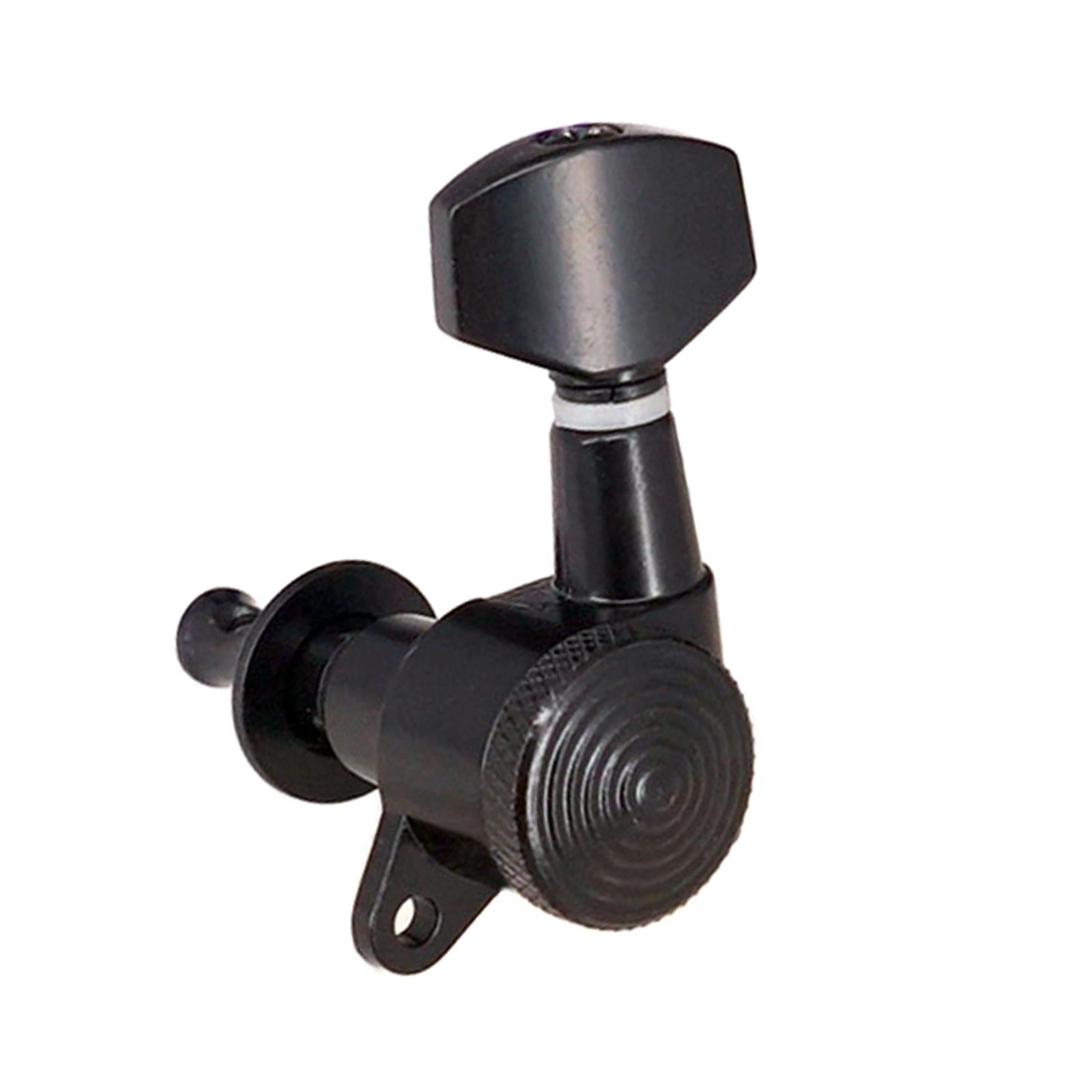 6 Pieces Guitar String Tuning Pegs,Tuner Machine Heads Knobs 3R 3L Black