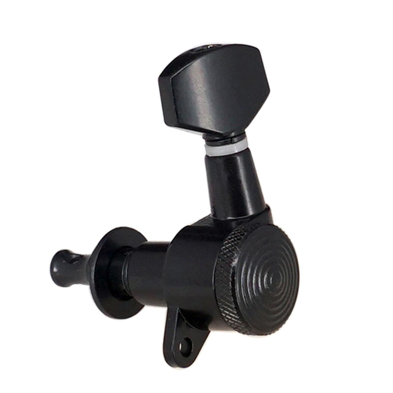 6 Pieces Guitar String Tuning Pegs,Tuner Machine Heads Knobs 3R 3L Black