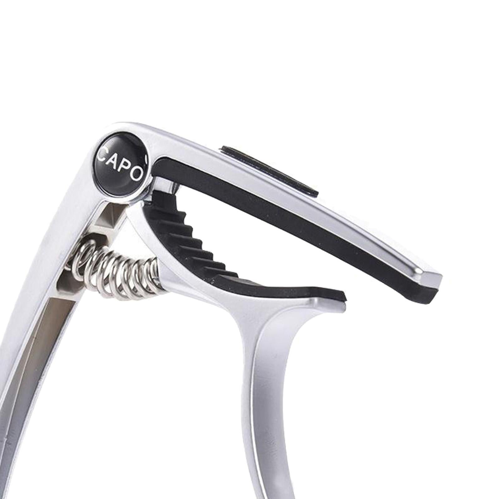 3 In 1 Alloy Universal Guitar Capo for Electric Guitar Parts sliver