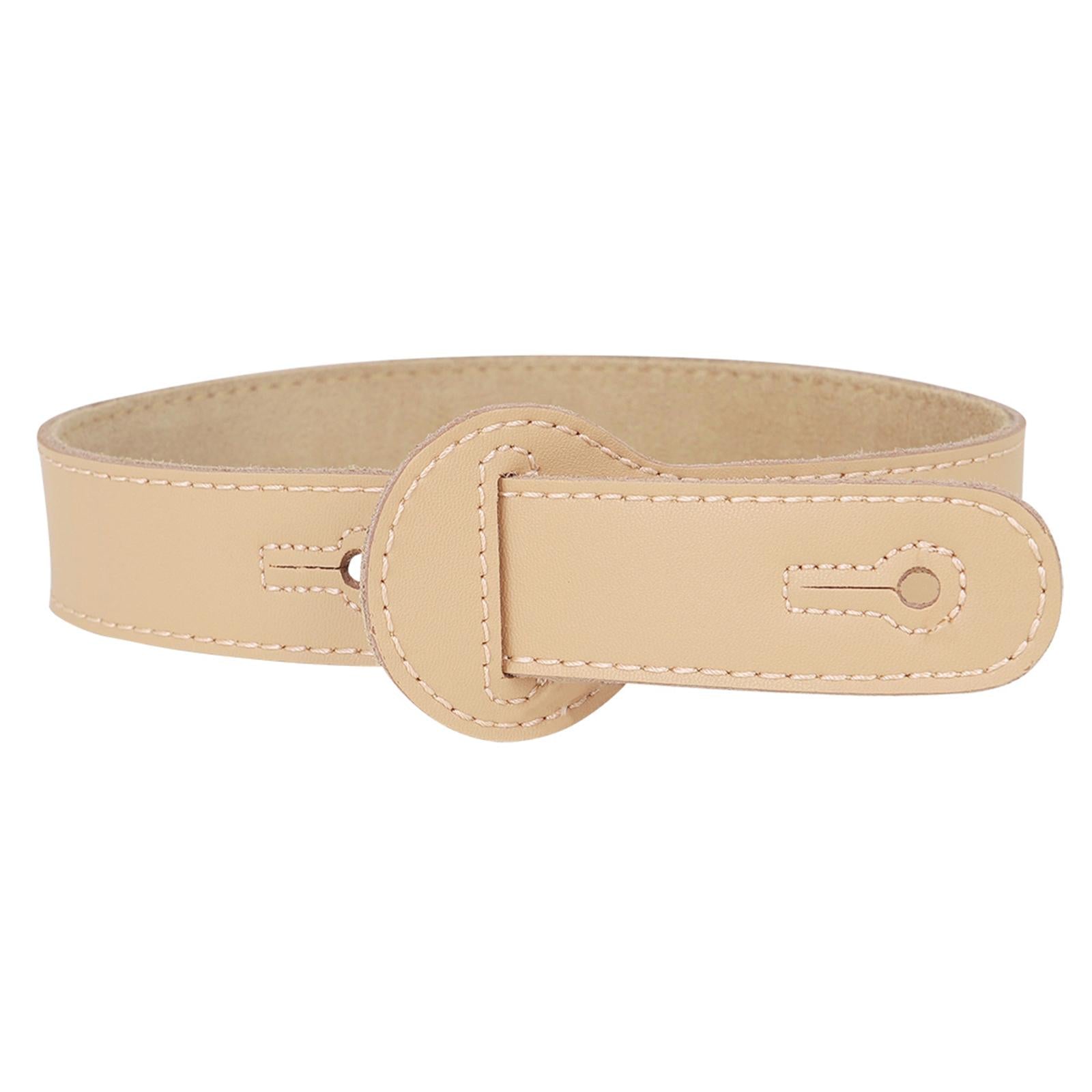 Adjustable Cowhide Soft Strap for Electric Acoustic Guitar Bass Khaki