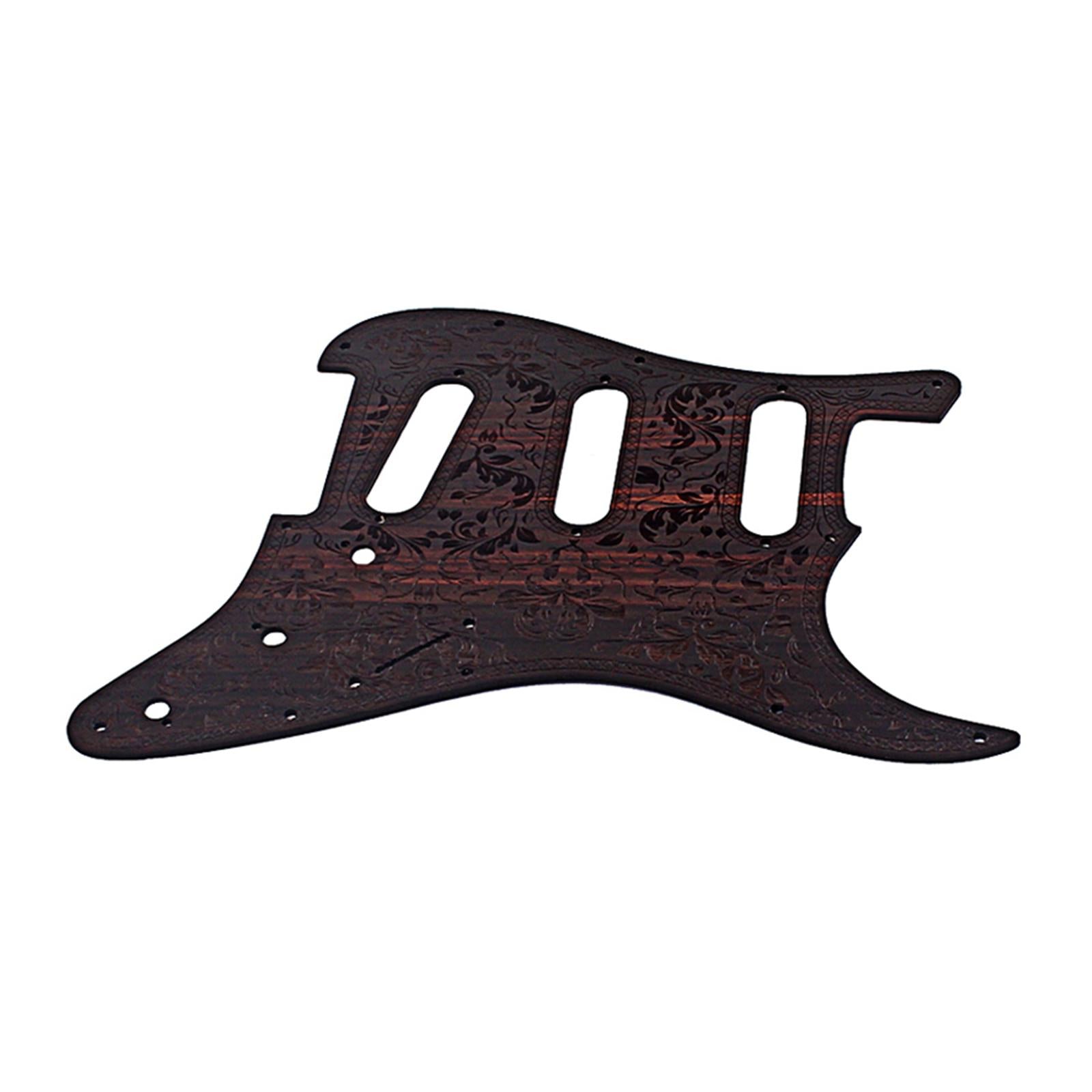 Vintage Rosewood 8 Hole SSS Single Coil Guitar Scratch Plate for ST Parts