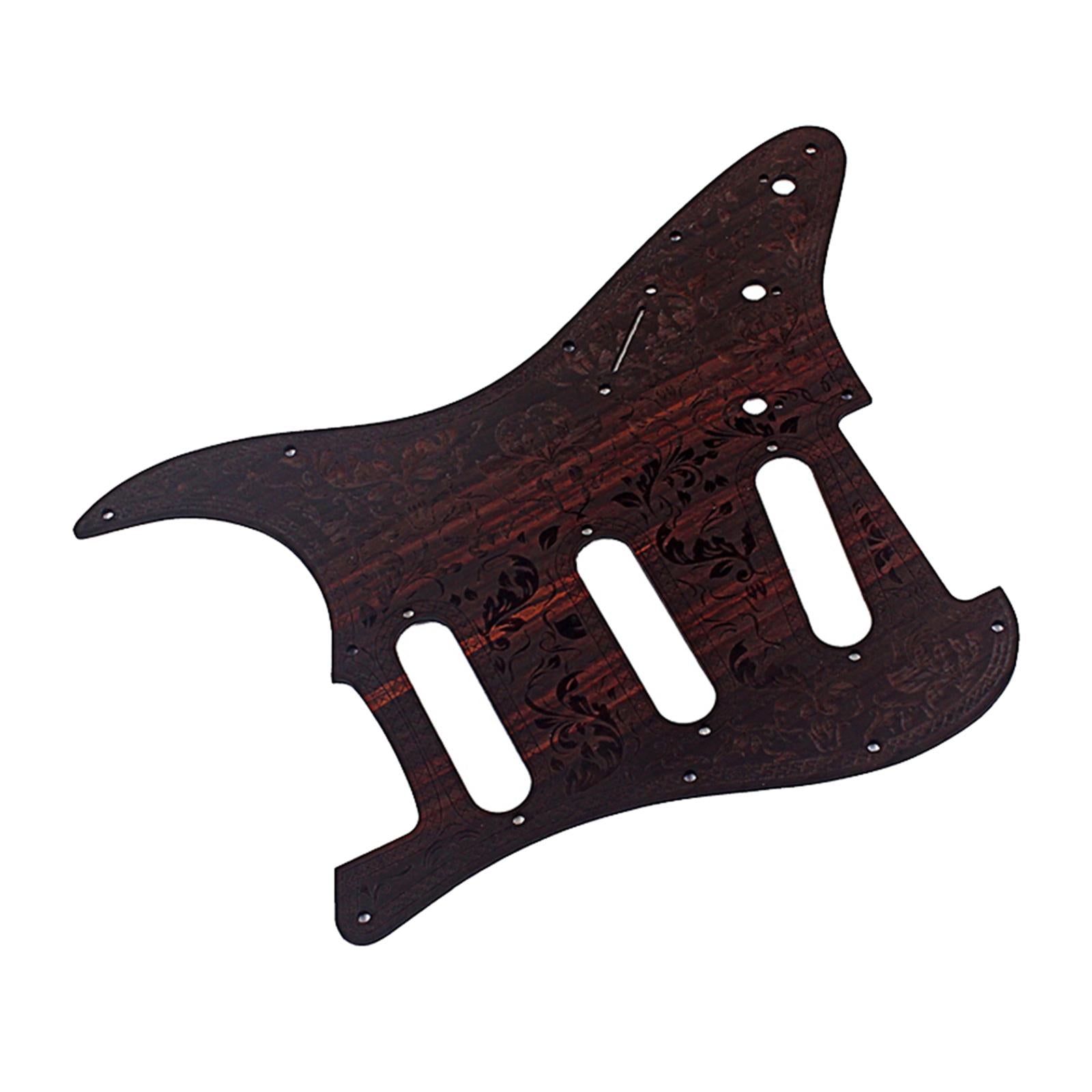 Vintage Rosewood 8 Hole SSS Single Coil Guitar Scratch Plate for ST Parts