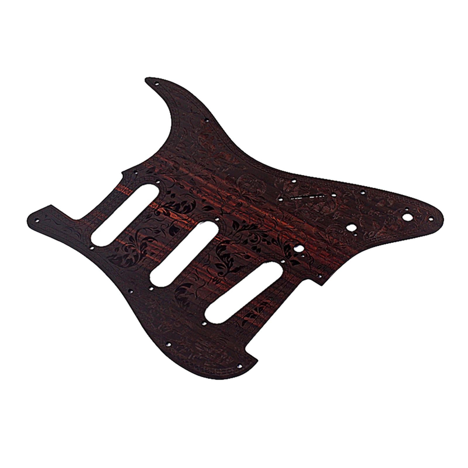 Vintage Rosewood 8 Hole SSS Single Coil Guitar Scratch Plate for ST Parts