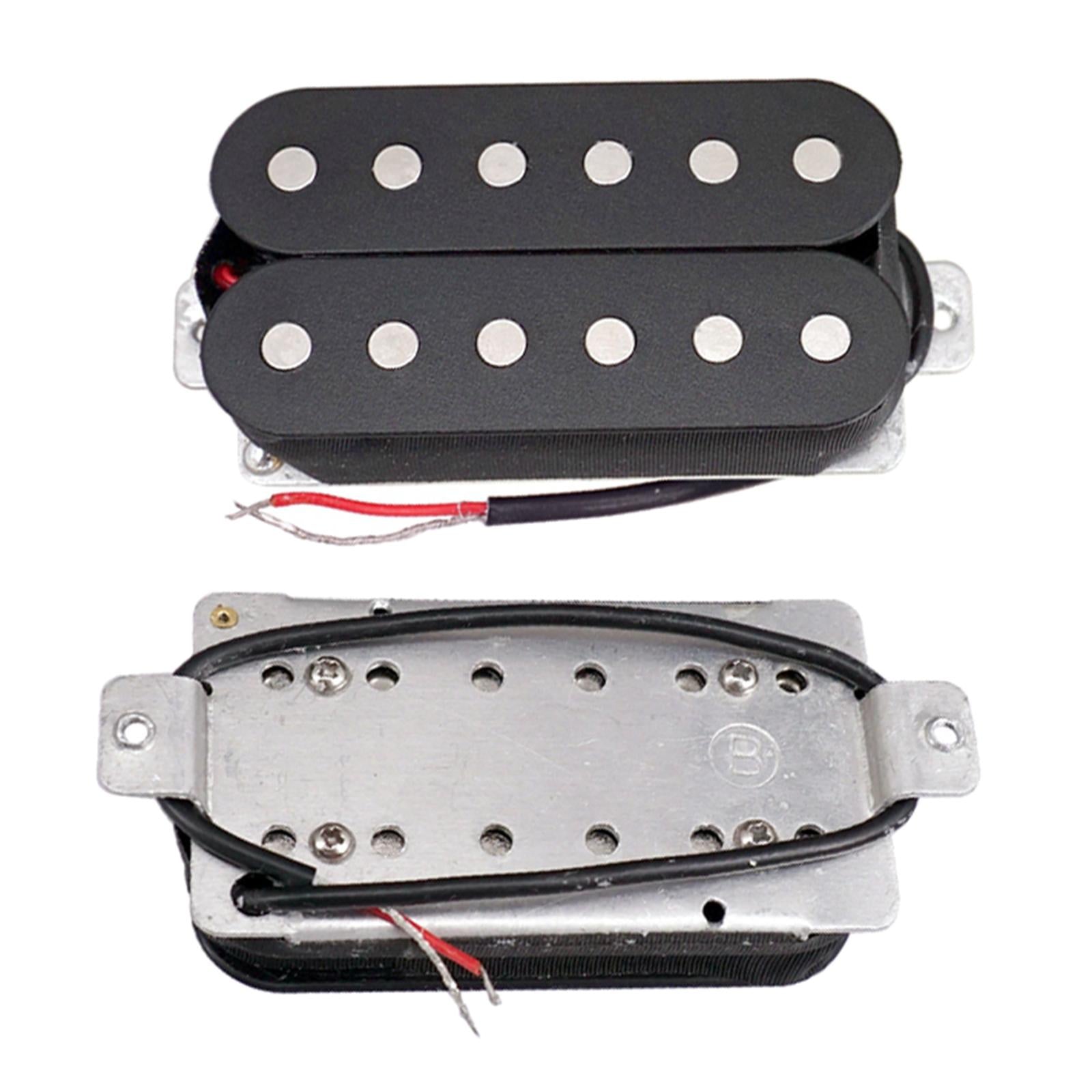 50/52mm Guitar Humbucker Pickup Double Coil Bridge/Neck Guitar Part Black