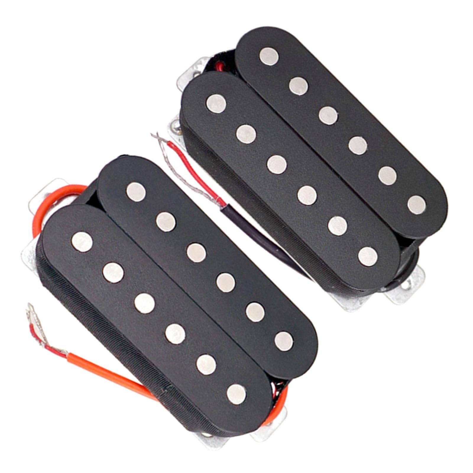 50/52mm Guitar Humbucker Pickup Double Coil Bridge/Neck Guitar Part Black