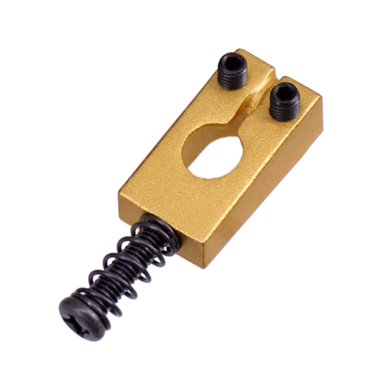 Set of 6 Brass Golden Guitar Bridge Saddles fit for ST Electric Guitar Parts black screw